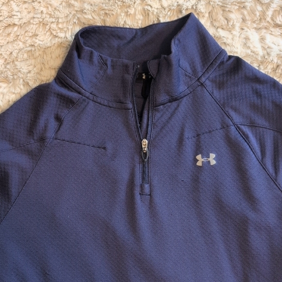 Under Armour Women's Navy Cowl Neck Sweater - Picture 2 of 4
